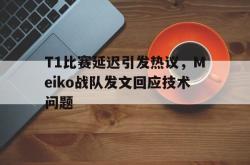 hth华体会-T1比赛延迟引发热议，Meiko战队发文回应技术问题